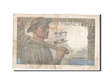 France, 10 Francs, 10 F 1941-1949 ''Mineur'', 1941, KM #99b, 1941-10-09,...