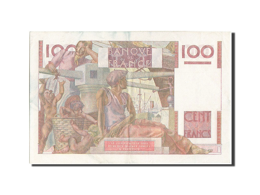 Billet, France, 100 Francs, 100 F 1945-1954 ''Jeune Paysan'', 1953, 1953-10-01