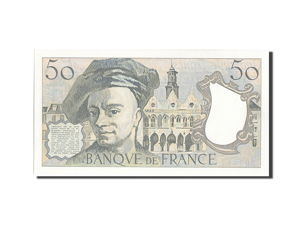 Banknote, France, 50 Francs, 50 F 1976-1992 ''Quentin de La Tour'', 1983