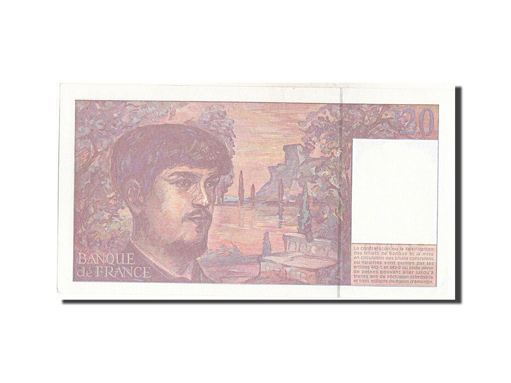 Billete, Francia, 20 Francs, 20 F 1980-1997 ''Debussy'', 1997, SC