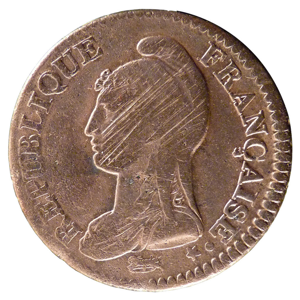 FRANCE, Dupré, Decime, 1800, Limoges, KM #644.7, F(12-15), Bronze, Gadoury #187a
