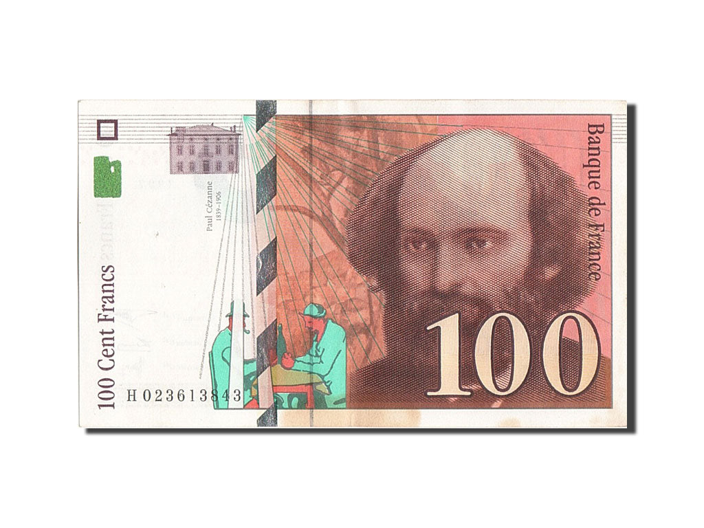Banknote, France, 100 Francs, 100 F 1997-1998 ''Cézanne'', 1997, EF(40-45)