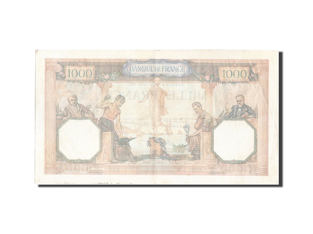 Billete, Francia, 1000 Francs, 1 000 F 1927-1940 ''Cérès et Mercure'', 1939