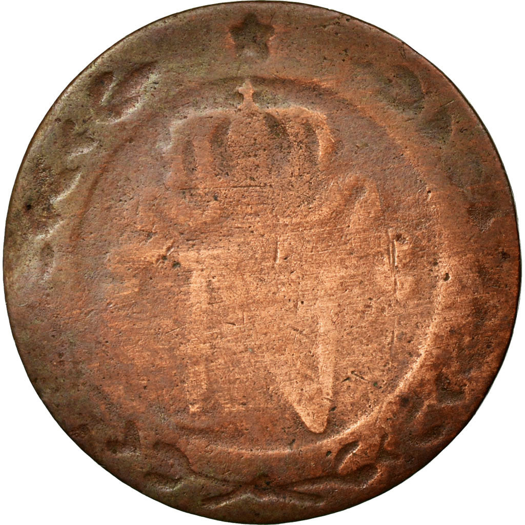 Monnaie, France, Napoléon I, 10 Centimes, 1808, Rouen, B, Billon, Gadoury:190