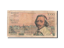 Biljet, Frankrijk, 1000 Francs, 1 000 F 1953-1957 ''Richelieu'', 1955