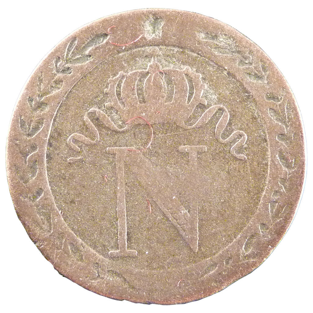 Francia, Napoléon I, 10 Centimes, 1808, Limoges, MB, Biglione, Gadoury:190
