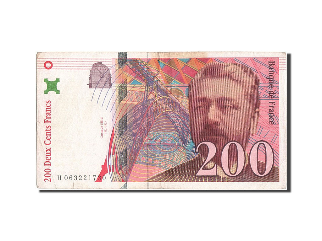 Billet, France, 200 Francs, 200 F 1995-1999 ''Eiffel'', 1997, TTB