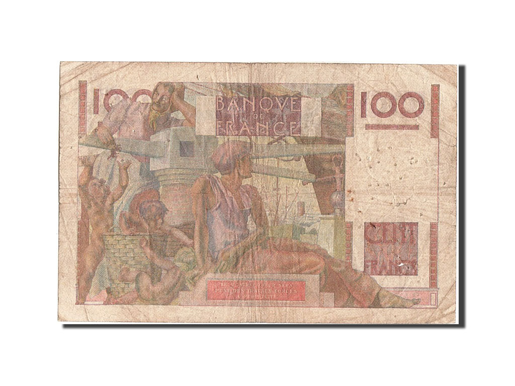 Francia, 100 Francs, 100 F 1945-1954 ''Jeune Paysan'', 1948, KM:128b, 1948-12...