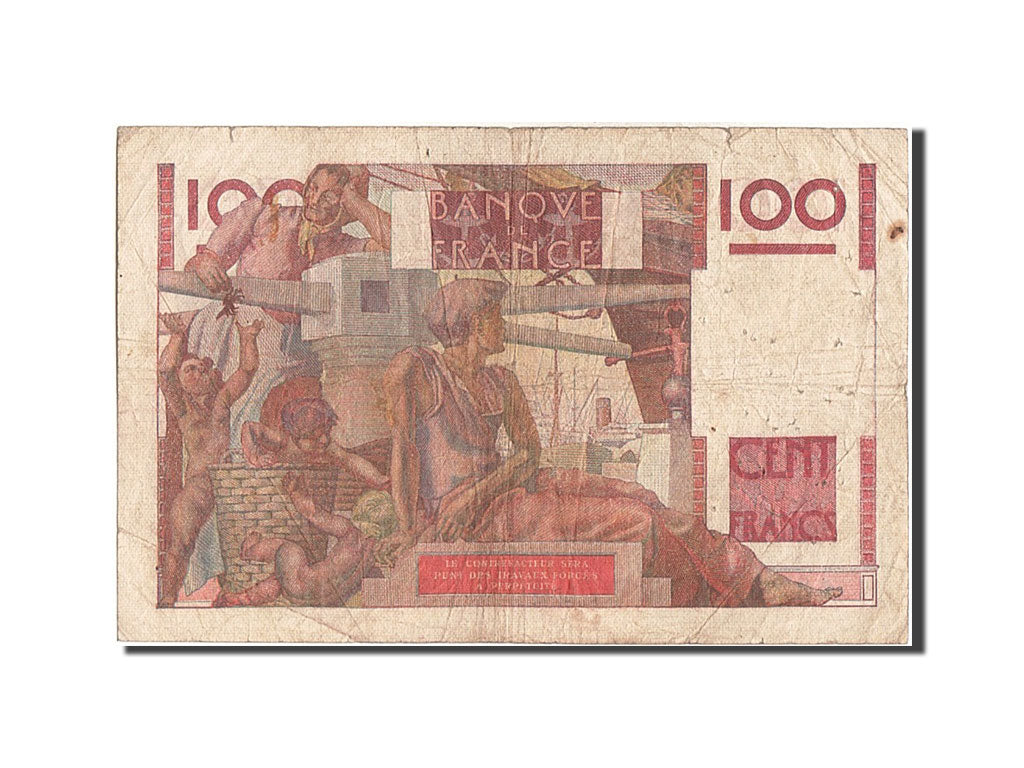 France, 100 Francs, 100 F 1945-1954 ''Jeune Paysan'', 1948, KM #128b,...