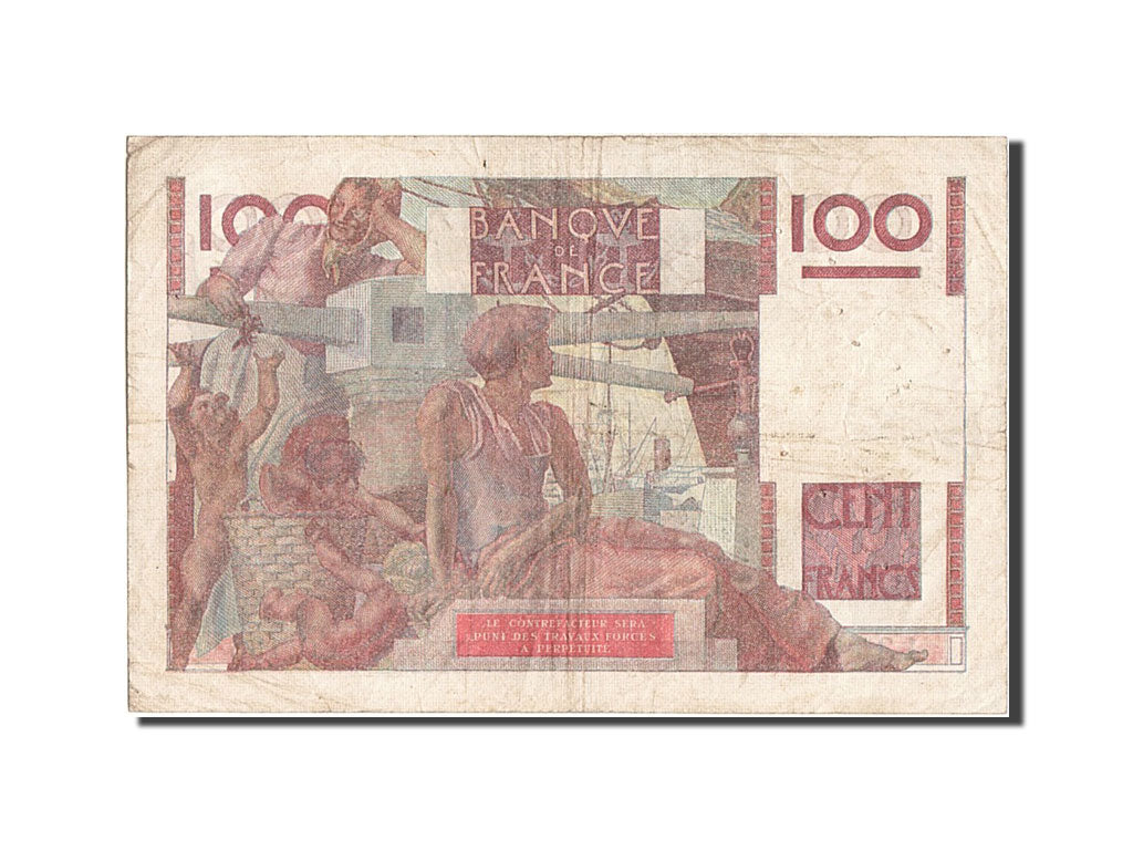 France, 100 Francs, 100 F 1945-1954 ''Jeune Paysan'', 1946, KM #128a,...
