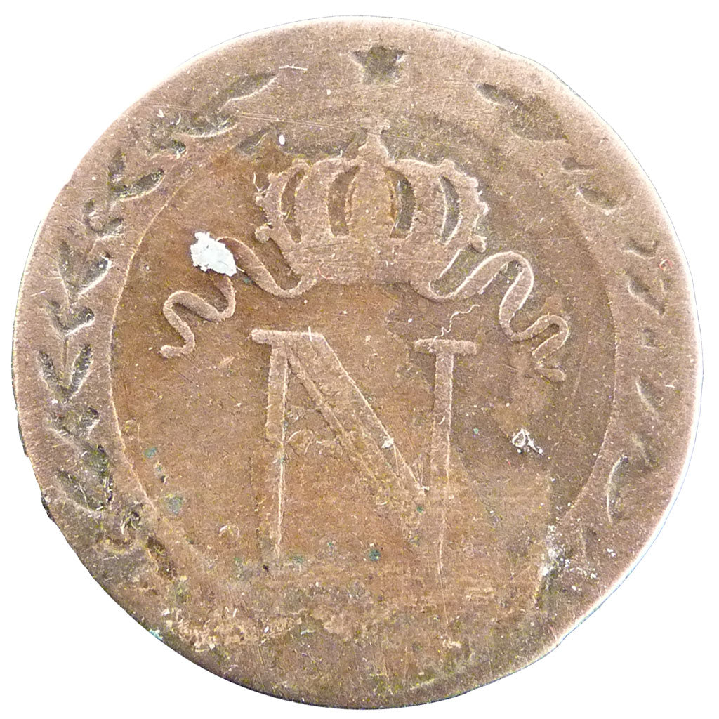 FRANCE, Napoléon I, 10 Centimes, 1809, Lille, F(12-15), Billon, Gadoury #190, 1.