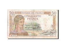 Geldschein, Frankreich, 50 Francs, 50 F 1934-1940 ''Cérès'', 1938, 1938-03-31