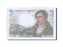 Banknot, Francja, 5 Francs, Berger, 1943, 1943-07-22, UNC(63), Fayette:05.2