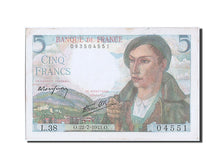Banconote, Francia, 5 Francs, 5 F 1943-1947 ''Berger'', 1943, 1943-07-22, BB+