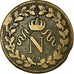 Coin, France, Napoléon I, Decime, 1815, Strasbourg, VF(30-35), Bronze