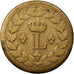 Moneda, Francia, Louis XVIII, Decime, 1814, Strasbourg, BC+, Bronce