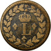 Monnaie, France, Louis XVIII, Decime, 1814, Strasbourg, TB+, Bronze