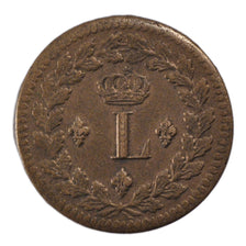 Monnaie, France, Louis XVIII, Decime, 1814, Strasbourg, SUP, Bronze