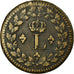 Monnaie, France, Louis XVIII, Decime, 1814, Strasbourg, TTB, Bronze