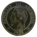FRANCE, Napoléon III, 10 Centimes, 1853, Lille, VF(30-35), Bronze, Gadoury #248,
