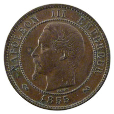 Coin, France, Napoleon III, Napoléon III, 10 Centimes, 1855, Rouen, AU(50-53)