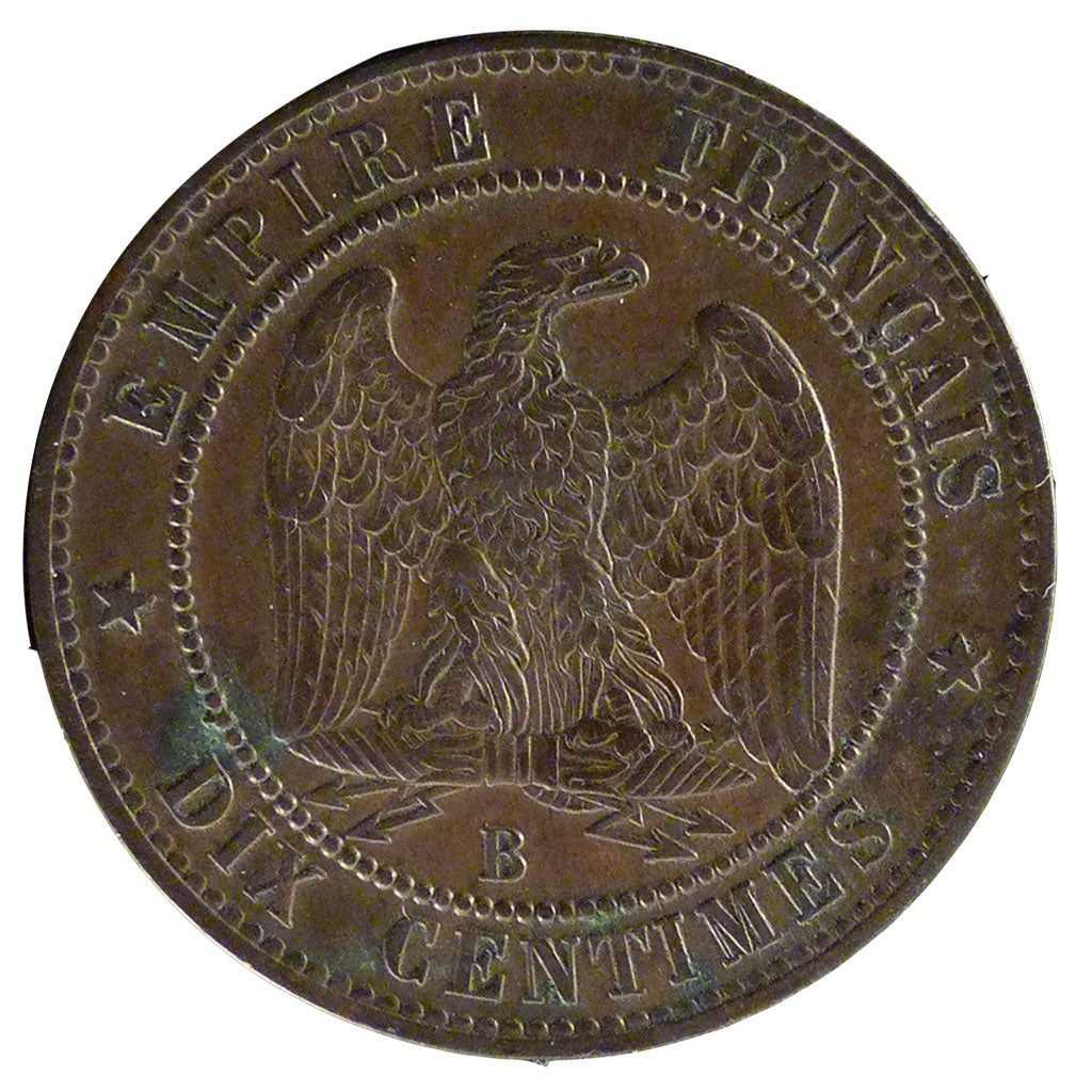 Coin, France, Napoleon III, Napoléon III, 10 Centimes, 1855, Rouen, AU(50-53)