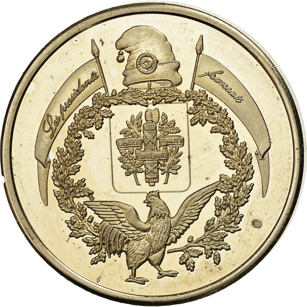 France, Medal, Charles De Gaulle, History, MS(60-62), Copper Plated Silver