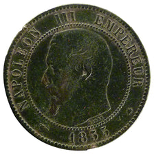 Moneta, Francja, Napoleon III, Napoléon III, 10 Centimes, 1855, Rouen