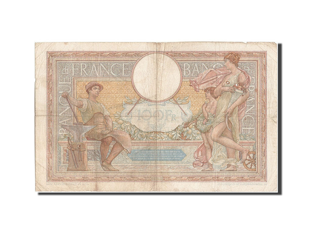 Banknote, France, 100 Francs, 100 F 1908-1939 ''Luc Olivier Merson'', 1937