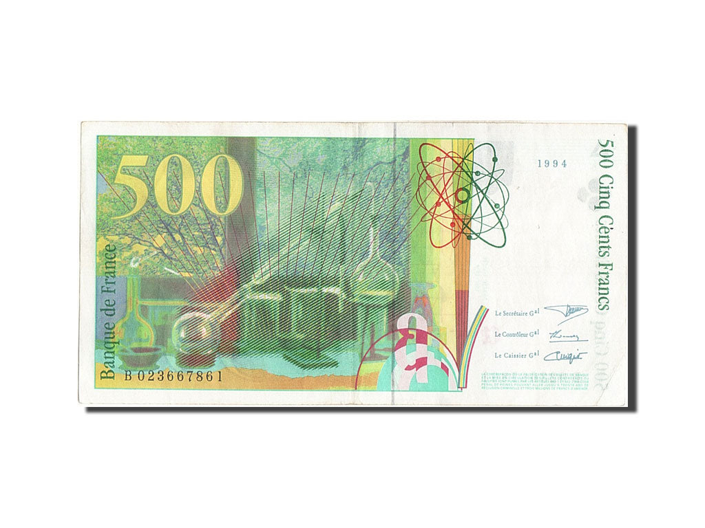 France, 500 Francs, 500 F 1994-2000 ''Pierre et Marie Curie'', 1994, KM #160a,..
