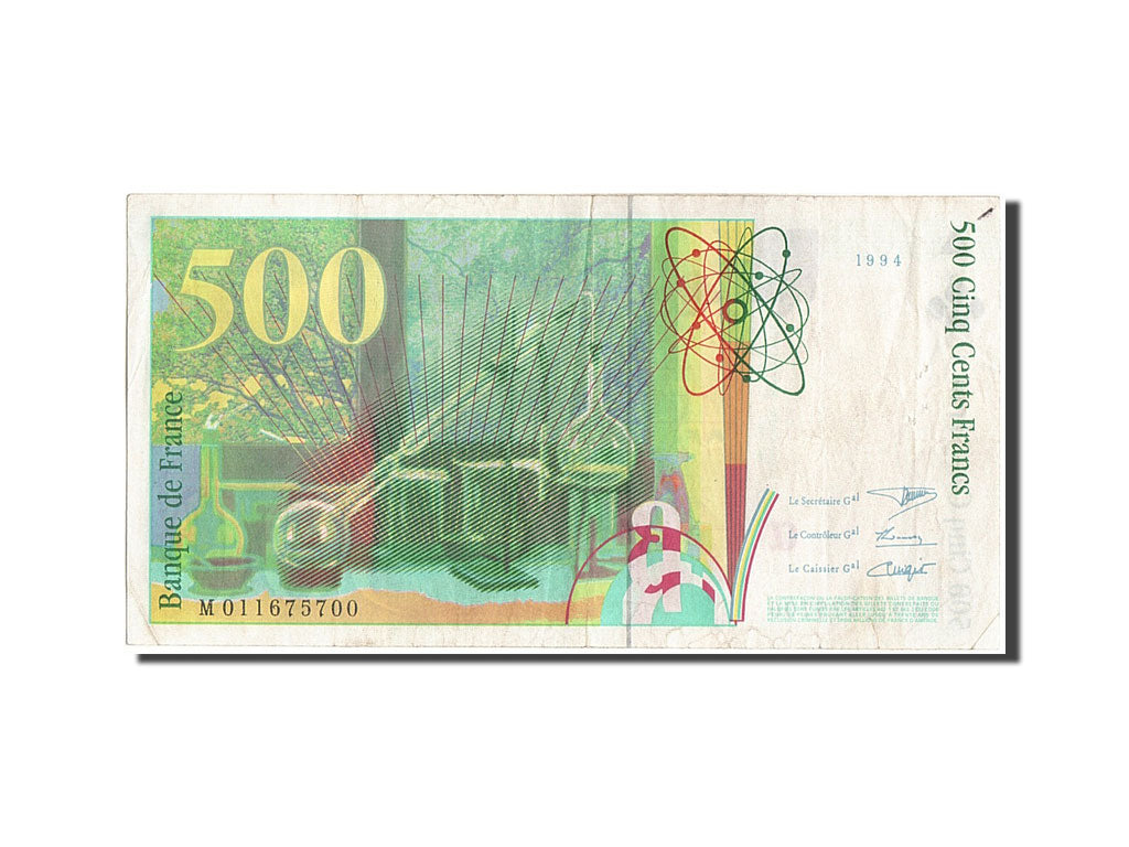 France, 500 Francs, 500 F 1994-2000 ''Pierre et Marie Curie'', 1994, KM #160a,..