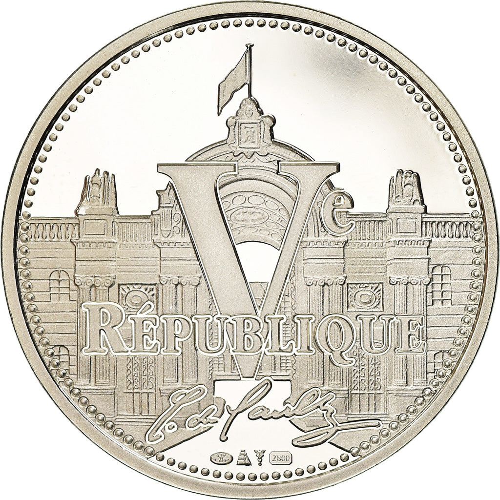 France, Medal, Charles De Gaulle, History, 2010, MS(65-70), Silver