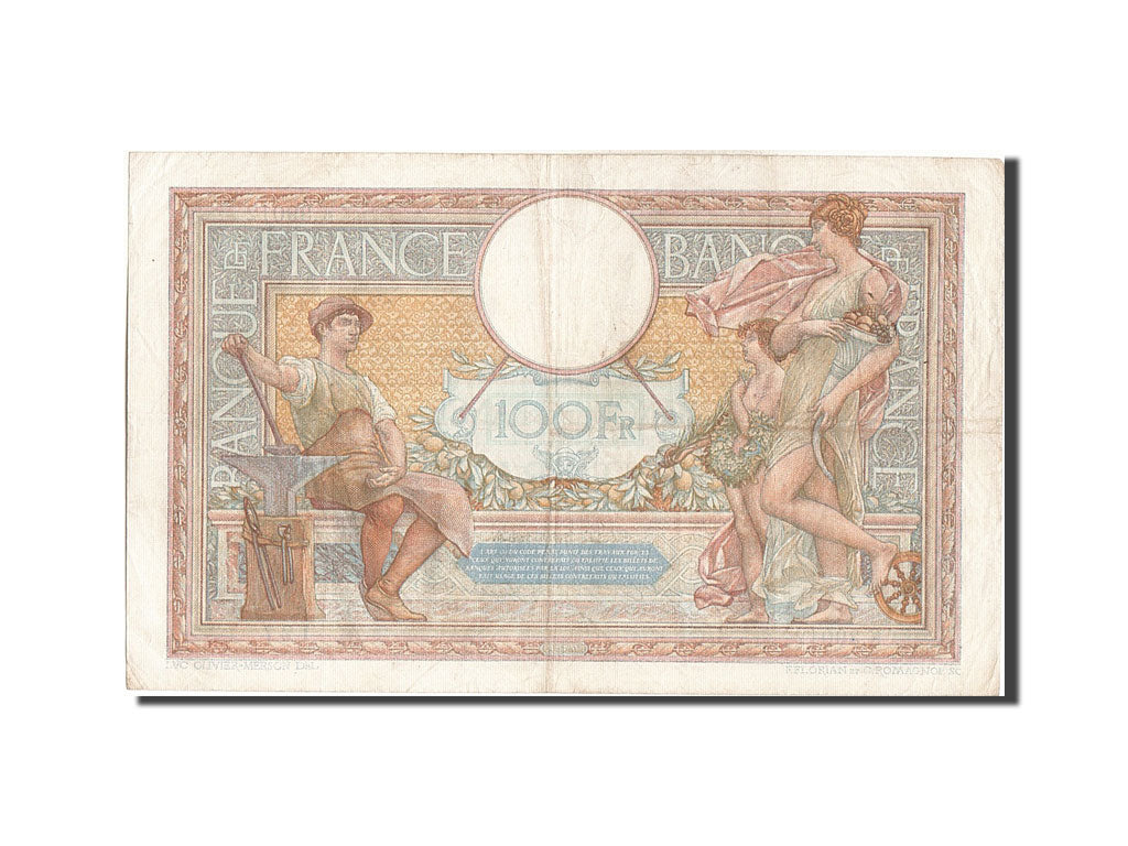 Francia, 100 Francs, 100 F 1908-1939 ''Luc Olivier Merson'', 1933, KM:78c, 19...