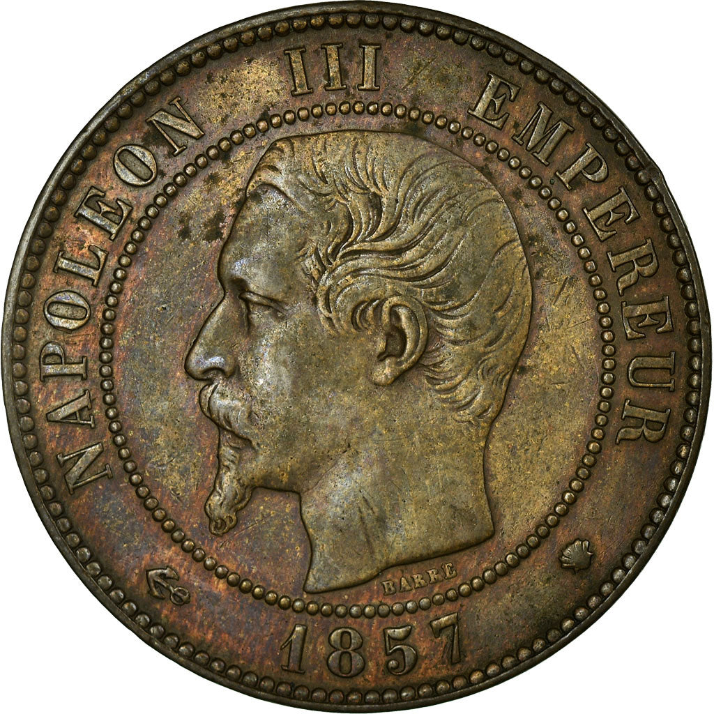 Monnaie, France, Napoleon III, Napoléon III, 10 Centimes, 1857, Marseille