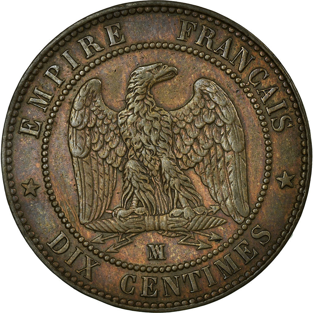 Monnaie, France, Napoleon III, Napoléon III, 10 Centimes, 1857, Marseille