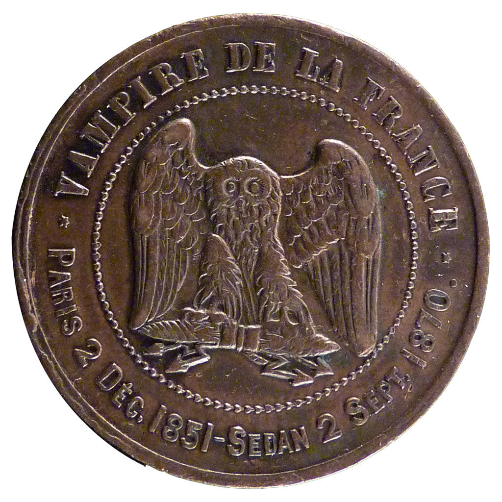 Francia, 10 Centimes, 1870, BB+, Bronzo