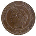 FRANCE, Cérès, 10 Centimes, 1870, Paris, KM #815.1, AU(55-58), Bronze, Gadoury #