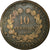 Moneta, Francia, Cérès, 10 Centimes, 1871, Bordeaux, MB, Bronzo, Gadoury:265