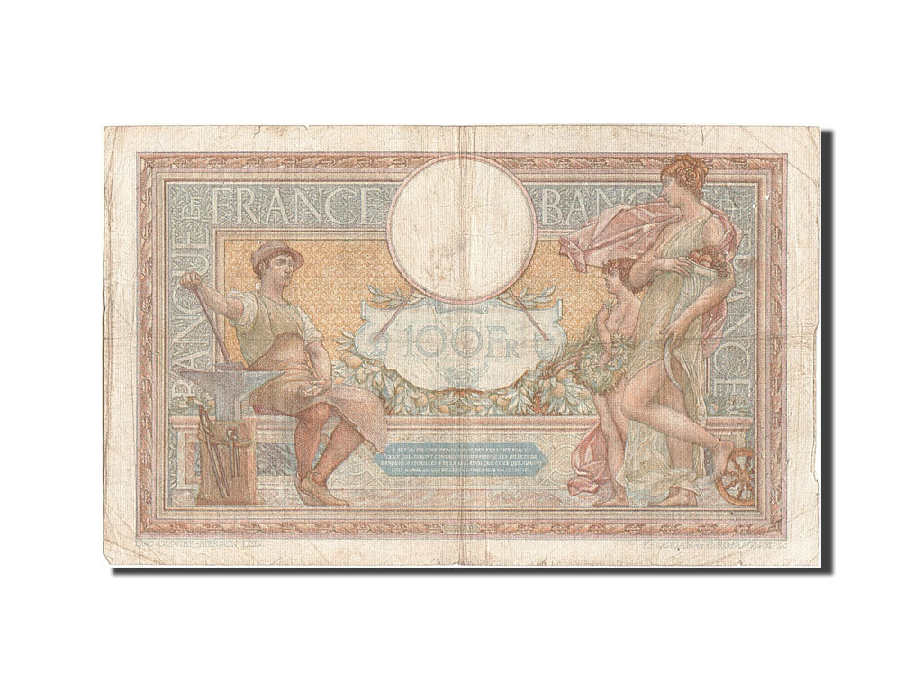 France, 100 Francs, 100 F 1908-1939 ''Luc Olivier Merson'', 1935, KM #78c,...