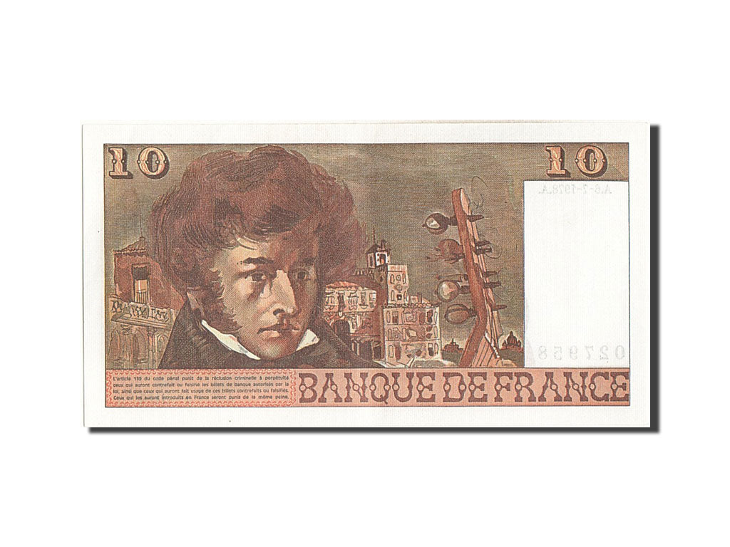 France, 10 Francs, 10 F 1972-1978 ''Berlioz'', 1978, KM #150c, 1978-07-06,...