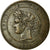 Moneta, Francia, Cérès, 10 Centimes, 1876, Paris, BB+, Bronzo, Gadoury:265a