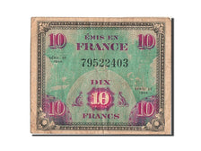 Banknote, France, 10 Francs, 1944 Flag/France, 1944, EF(40-45), Fayette:VF18.1