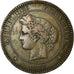 Munten, Frankrijk, Cérès, 10 Centimes, 1877, Paris, ZF, Bronze, Gadoury:265a