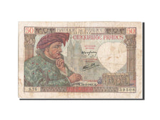Billete, Francia, 50 Francs, 50 F 1940-1942 ''Jacques Coeur'', 1941, 1941-04-24