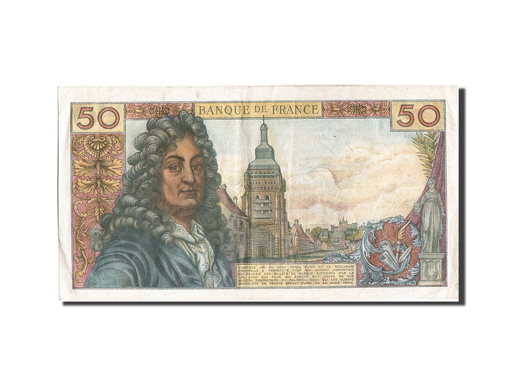 France, 50 Francs, 50 F 1962-1976 ''Racine'', 1974, KM #148d, 1974-09-05,...