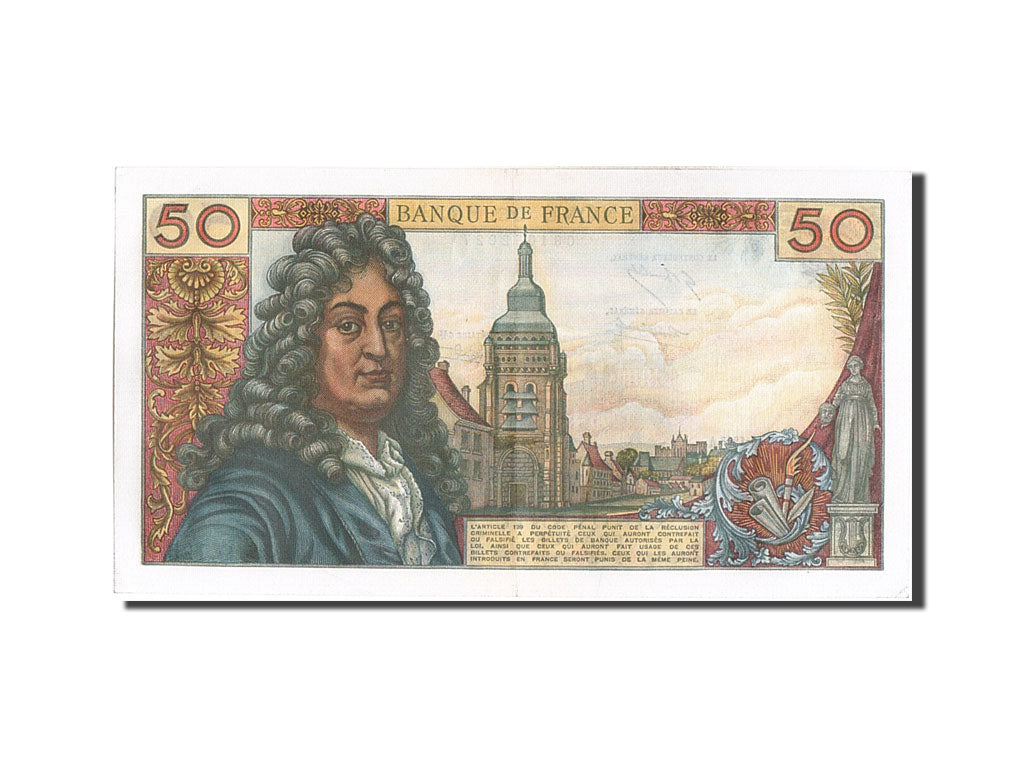 Francia, 50 Francs, 50 F 1962-1976 ''Racine'', 1968, KM:148c, 1968-10-03, SPL...