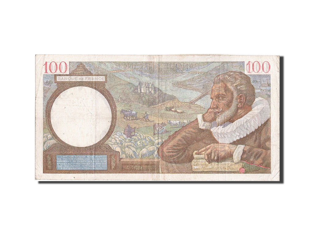 France, 100 Francs, 100 F 1939-1942 ''Sully'', 1942, KM #94, 1942-03-05,...
