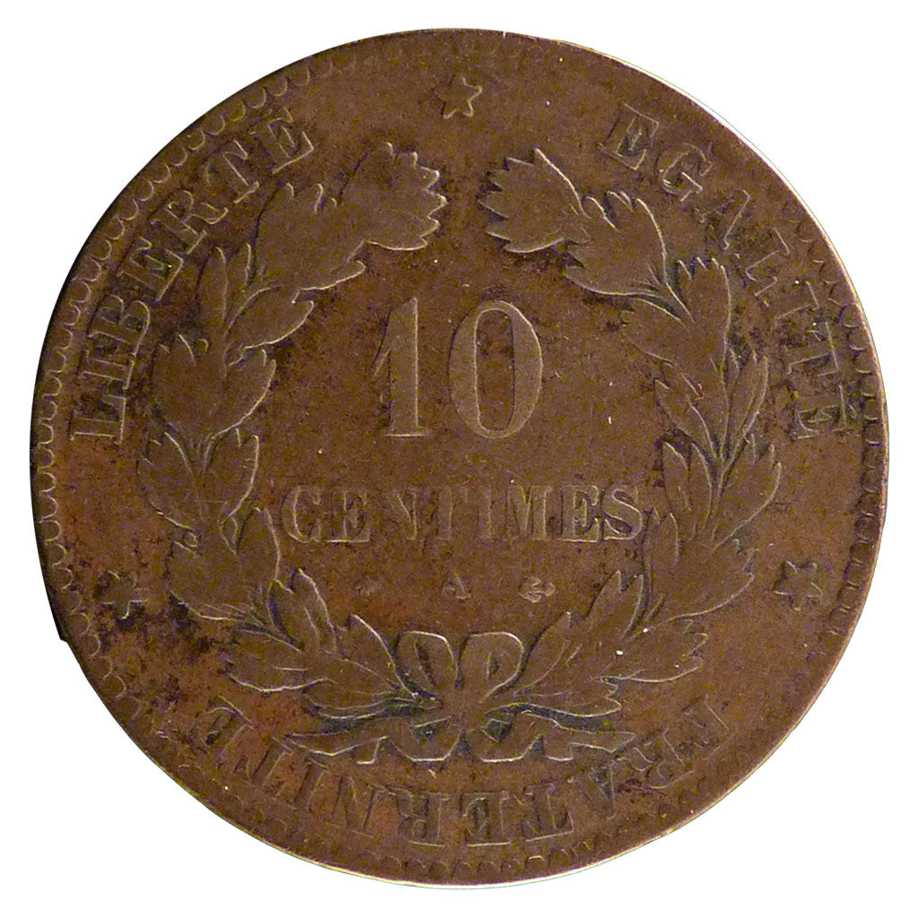 Coin, France, Cérès, 10 Centimes, 1878, Paris, VF(20-25), Bronze, Gadoury:265a
