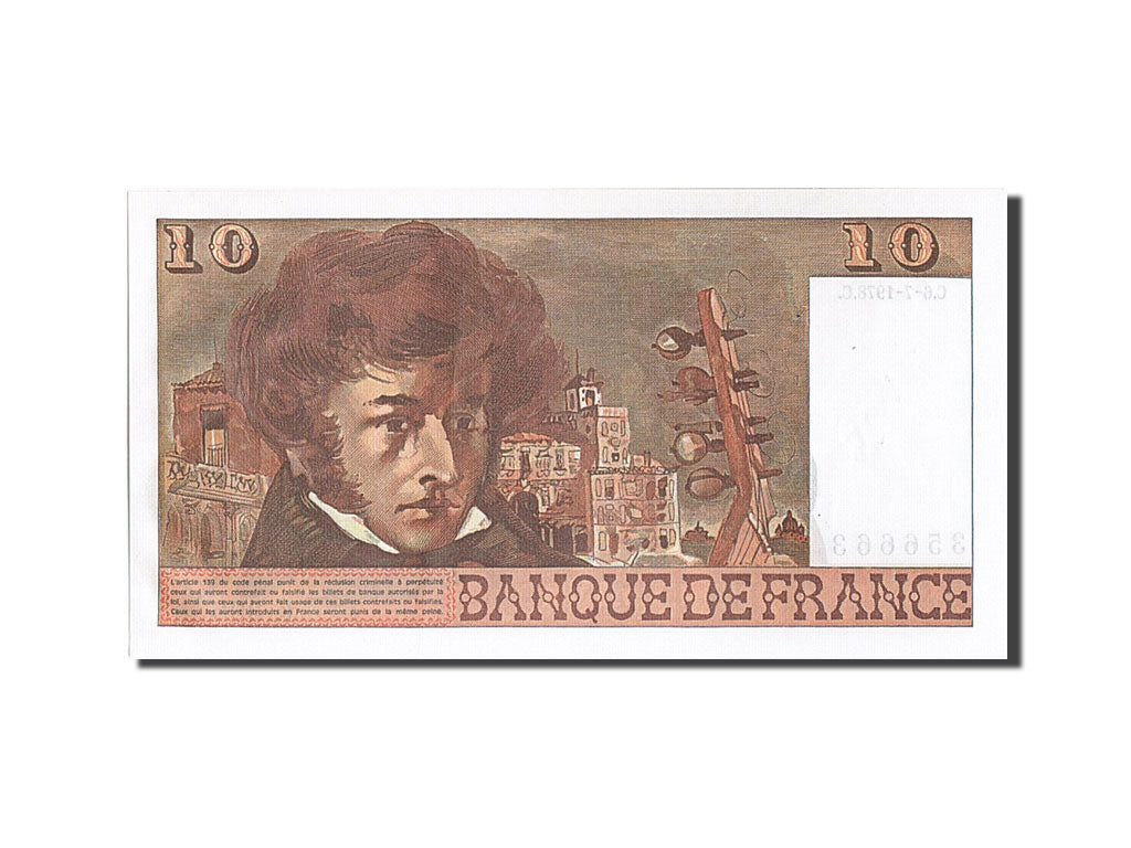 Francia, 10 Francs, 10 F 1972-1978 ''Berlioz'', 1978, KM:150c, 1978-07-06, SP...