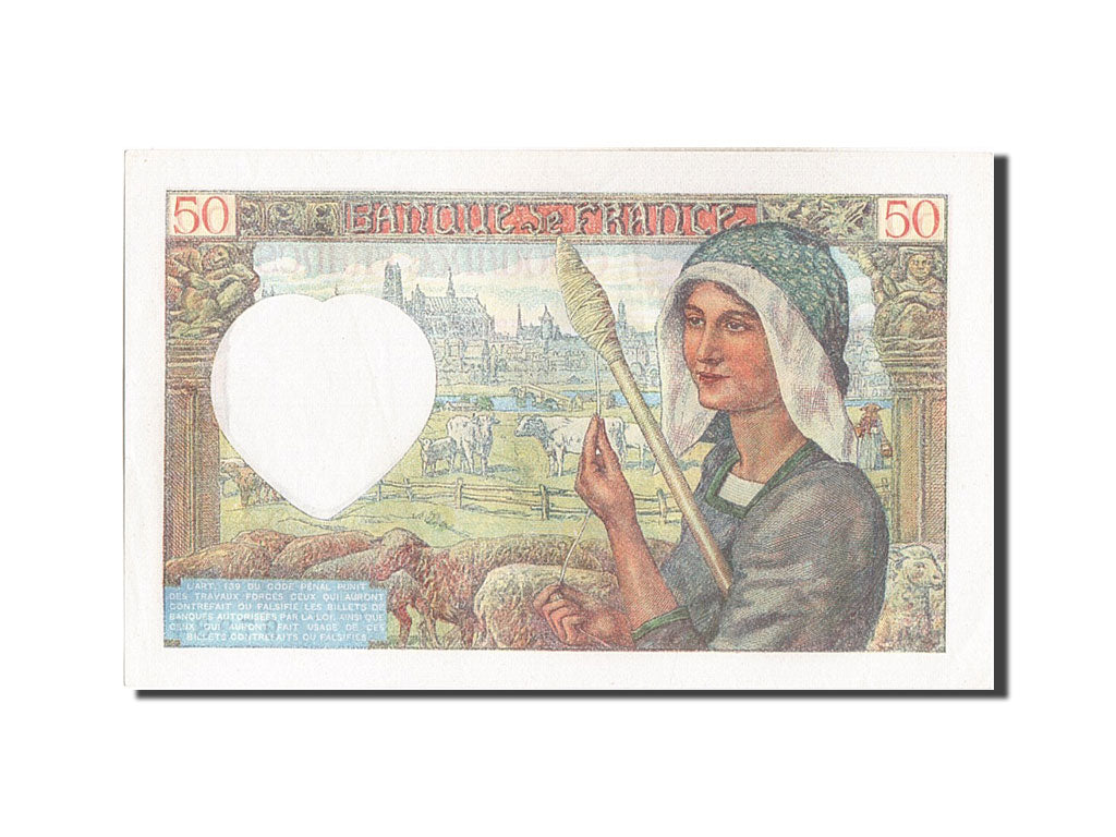 France, 50 Francs, 50 F 1940-1942 ''Jacques Coeur'', 1942, KM #93, 1942-05-15,..